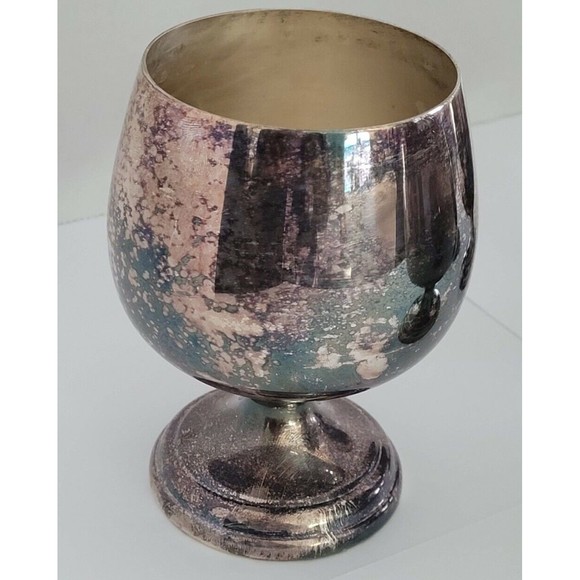 4 Vintage Sheridan Taunton Mass Silversmiths Silverplated Wine Water Goblets - Picture 6 of 9